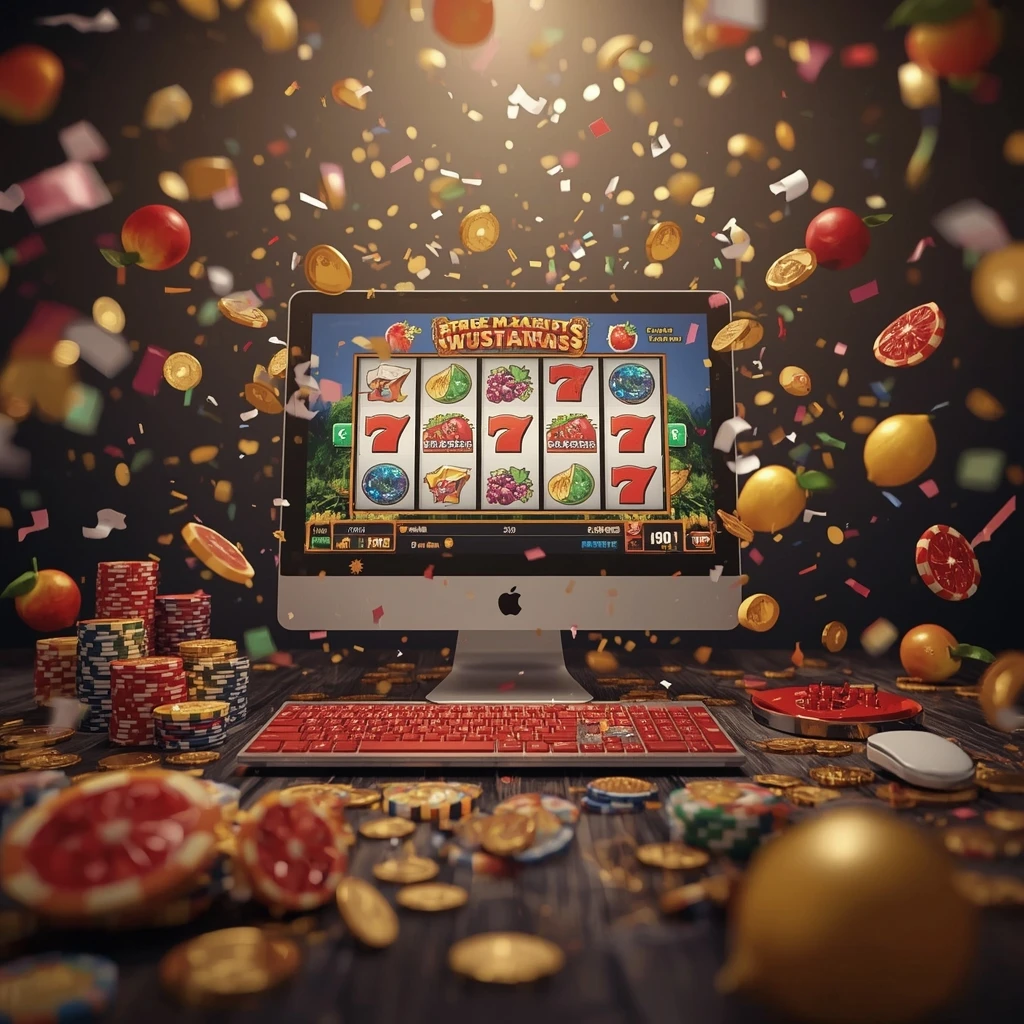 slot machines on the monitor CRICKEX CASINO